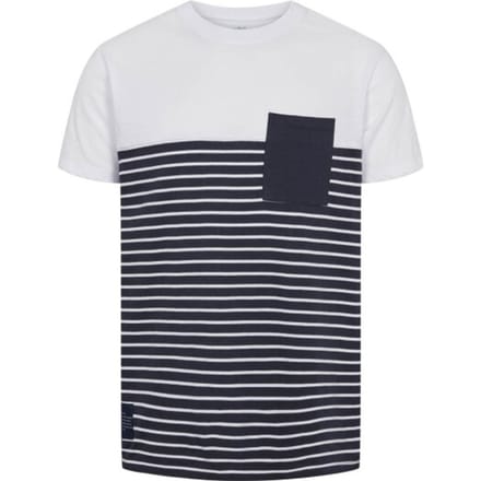 Kronstadt Timmi recycled stripe pocket shirt navy white ks3626