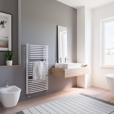 Schulte designradiator - 60x92 - Amsterdam II - 632W - wit