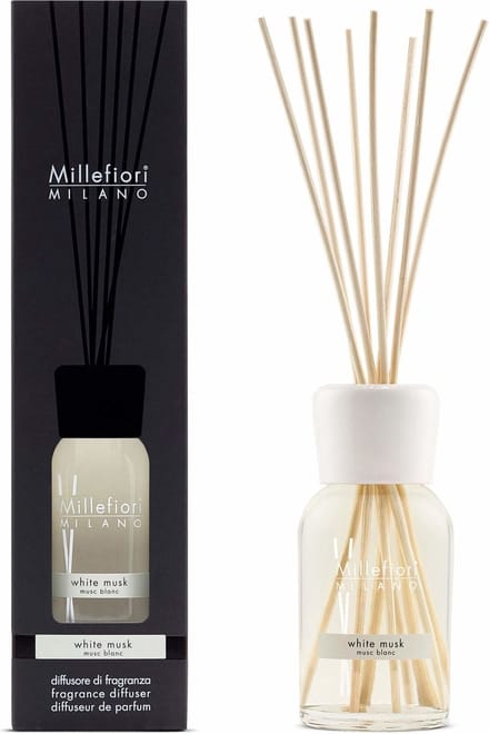 Millefiori Milano Geurstokjes 250 ml - White Musk