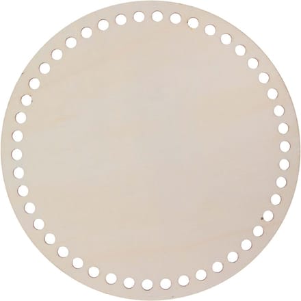 Houten basis voor haakmand "Rond" - 20 cm