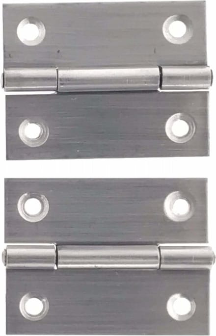 Benson RVS Scharnieren - 50.8 mm - Inclusief Schroeven - 2 stuks