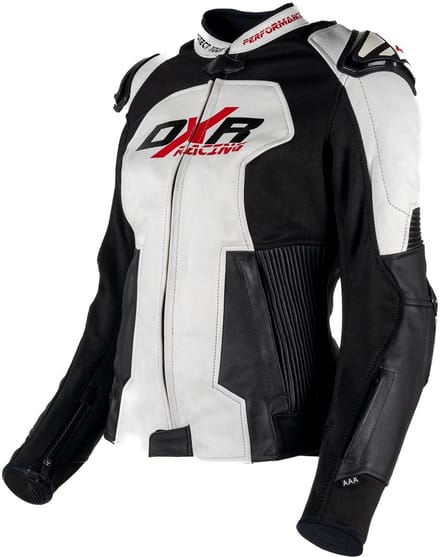 MOTOBLOUZ Motorjas HAUMEA vrouw| Middenseizoen|Wit 40 CE-gekeurd