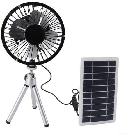 Allecto - Draagbare ventilator - Zonne-energie - Efficiënte koeling