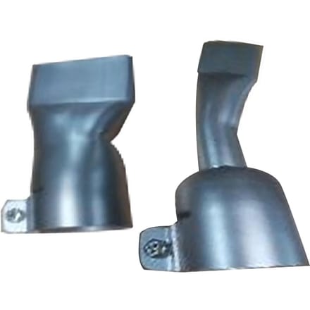 Ensemble de 4 pièces Buse pour Pistolet à Air Chaud Acier Inoxydable 2 Pièces 20 mm et 2 Pièces 40 mm Buse de Soudage Tubulaire à Large Bouche Plate