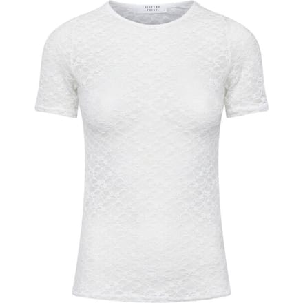 SISTERS POINT Gimas-ss - Dames t-shirt - Cream - Maat S