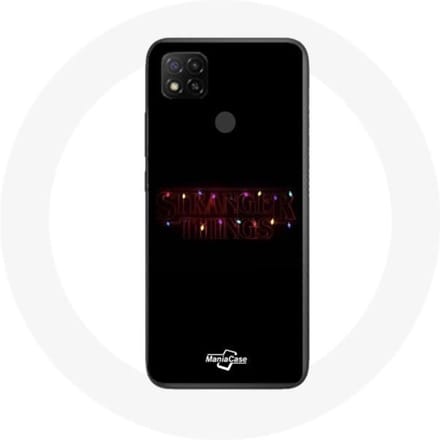 Coque pour Xiaomi Redmi 9C Stranger Things Affiche Logo Joyeux noël