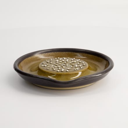 Tokyo Design Studio - Motoshige - Keukenrasp Bord - Middelgroot - Steengoed - Zwart - 15,5 x 8,5 x 14,5 cm