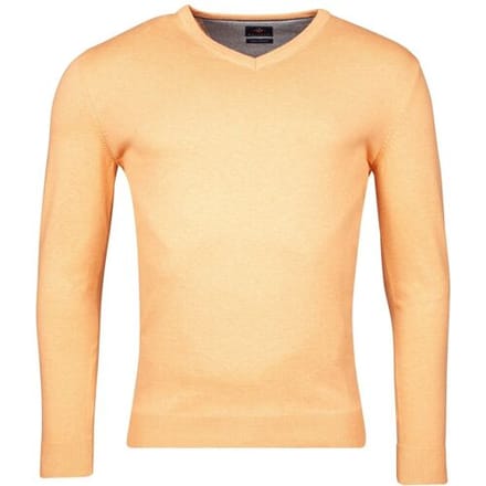 Baileys Trui Luxury Pima Cotton V-Neck Single Knit Zalm / male