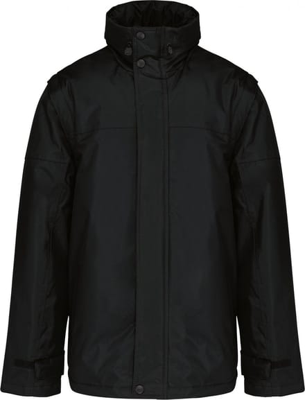 Kariban Jack met afneembare mouwen heren K693 - Black - S