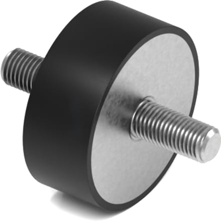 Rubbermagazijn - Trillingsdemper - Type A - 50x20mm - M10 - Set 10 stuks