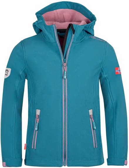 Trollkids Trollfjord Softshelljack Blauw 176 cm Meisje