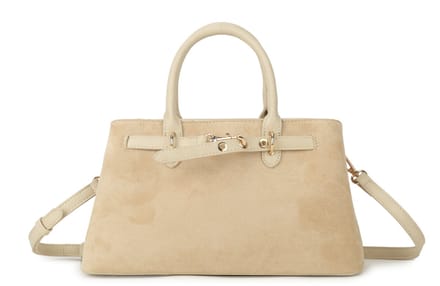 Giuliano kunstlederen suede handtas Nuvia - Dames - Beige