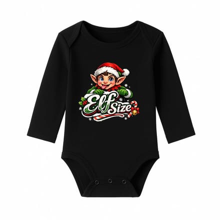 Romper Elf size - zwart - lange mouw