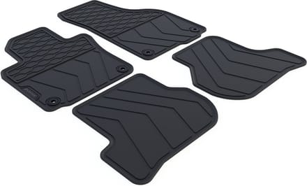 Rubber Automatten geschikt voor Volkswagen Golf 6 - 2008-2012 - 4-delig - Uitvoering: 3/5-deurs / Variant