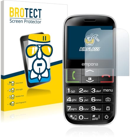 Screenprotector voor Emporia Euphoria V50-3G Beschermglas transparant