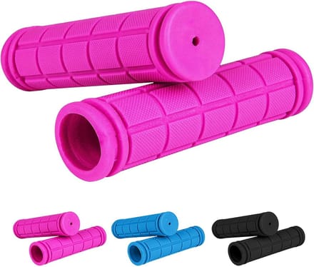 Kinderfiets handgrepen - Stuurgrepen - Veilig fietsen - Antislip rubber - 22 mm - Roze