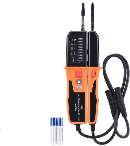 Spanningstester - Elektrische Tester - Veilig Inspecteren - IP65 Waterdicht - 1000V AC - Zwart