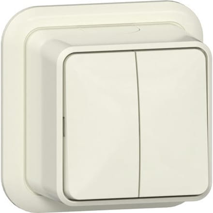Gira Serie Opbouw Schakelaar 10A 250V Wit - 310510