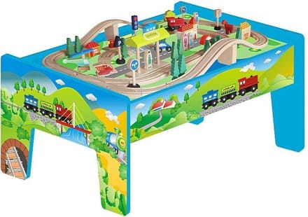 Playwood - Treinset 70-delig inclusief tafel (universeel)