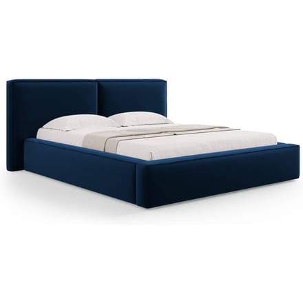 Bedframe Jodie met opbergruimte velvet 160 x 200 cm | Micadoni