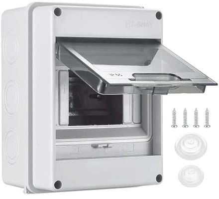 IP65 Zekeringkast voor 5 Modules - Compacte Verdeelkast voor Tuin, Kelder en Garage