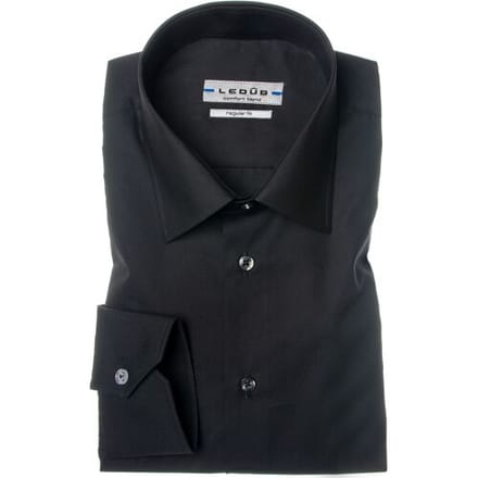 Ledûb Overhemd Dress Shirt 55-45 Zwart / male