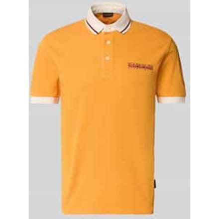 Slim fit poloshirt met labelprint