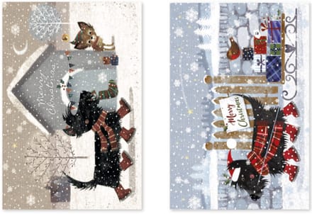 Kerstkaarten Box Hondjes