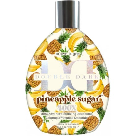 Brown Sugar DOUBLE DARK PINEAPPLE SUGAR Zonnebankcreme - Bronzer - 400ml - Ananas