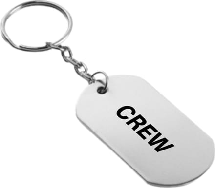 Akyol - Motor Sleutelhanger - Crew - Auto - Mannen - Stof - Cadeau - 13 x 2.8 cm