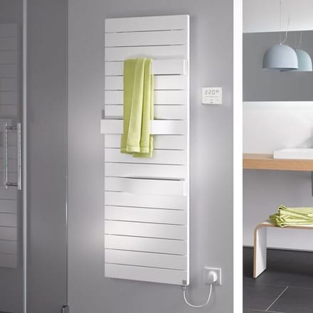 Kermi Tabeo-E bathroom radiator 60 x 10.1 x 143.7 cm incl. electric set WFS right TBE101500602FXK