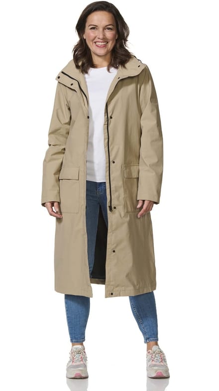 Happy Rainy Days Lange Regenjas Dames Rome Beige