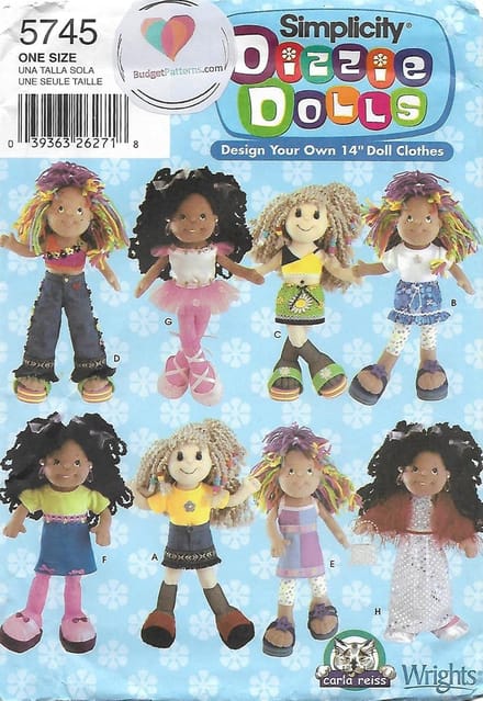 Naaipatroon Set voor Poppenkleding 36 cm Poppen - Knutselpatroon