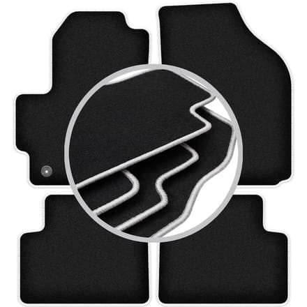 CARLUX-SILVER automatten voor: Daewoo Matiz hatchback (1997-2007)
