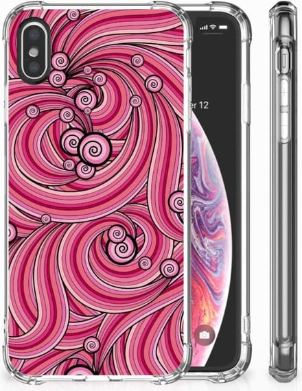 Apple iPhone X | Xs Back Cover Swirl Pink