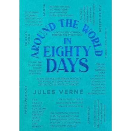 Around The World In Eighty Days - Word Cloud Classics - Jules Verne