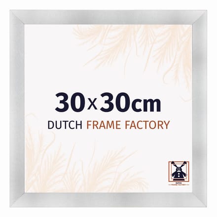 Fotolijst 30x30 cm - MDF - Aluminium Geborsteld - Praag