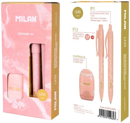Milan Cadeaudoos Lava-serie Met P1-pen Roze Kinderen
