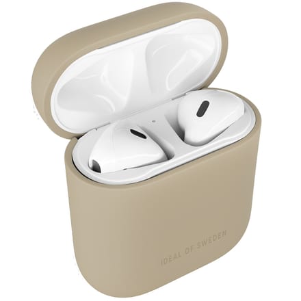 iDeal of Sweden Silicone Case voor de  Apple AirPods 1 / 2 - Beige