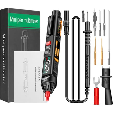 ANENG A3009 Mini Pen Multimeter met Voice Broadcast 6000 Counts Voltmeter VA Reverse LCD Display With Combination Accessories