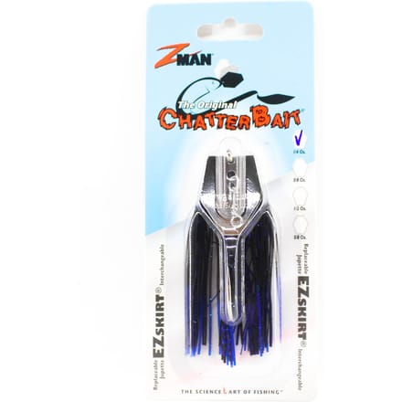 Zman Chatterbait 1/4 oz Zinkend Kunstaas Blauw Zwart (0041) white