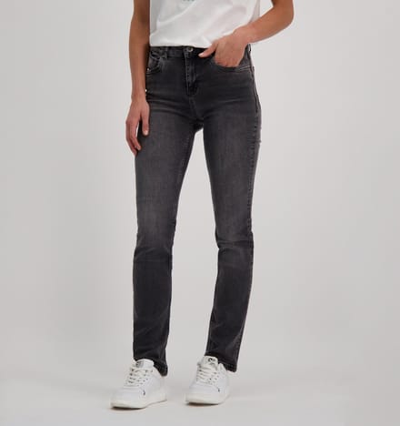 straight fit jeans van katoenmix model 'JOYCE'