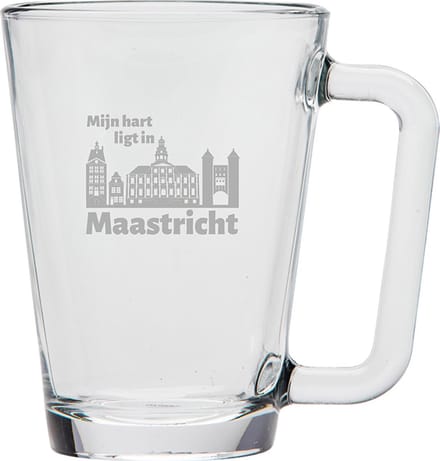 Gegraveerde theeglas 26cl Maastricht