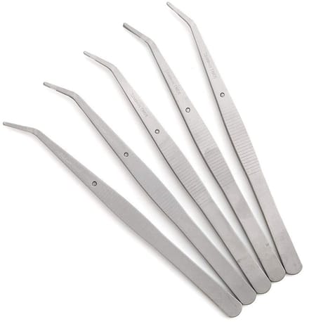 Dailygoods- Overlocker Accessoires - Curved Pincet - Roestvrij Stalen