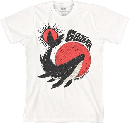 Gojira - Whale Heren T-shirt - L - Wit