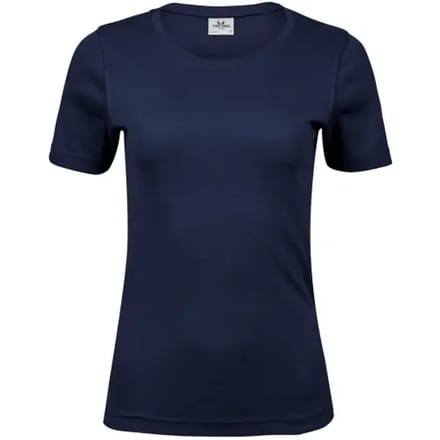 Tee Jays - Dames Interlock T-shirt - Navy maat M