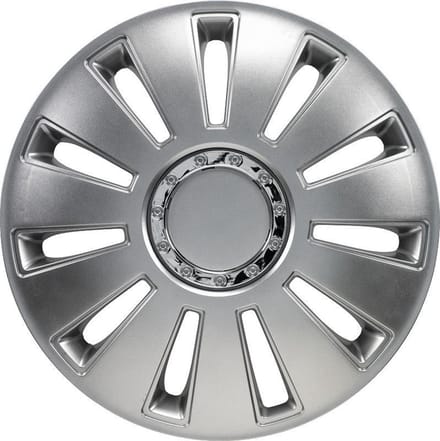 Autostyle Wieldoppen Silverstone Pro 15 Inch Abs Zilver Set Van 4