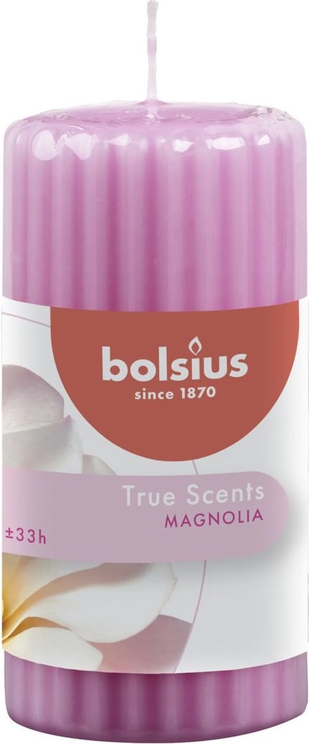 Bolsius Geurkaars True Scents Magnolia 12 Cm Wax Roze