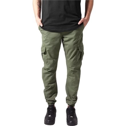 Urban Classics Broek Cargo-joggingbroek Olijfgroen