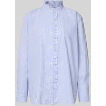 Relaxed fit overhemdblouse van puur katoen